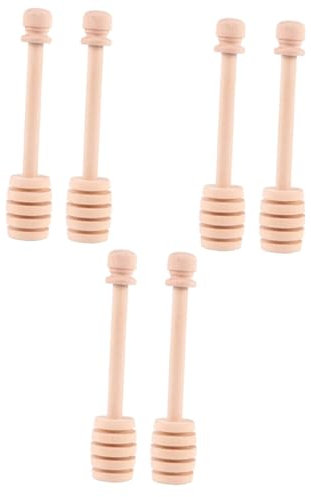 SHOWERORO STK Bienenstock Honigrührer Kaffeemischstab Honigstick für die Küche Nieselregen holzwerkzeug bienenbeute Milchtee Rührstäbchen Honig-Rührlöffel Bambus Brown Wiederverwendbar