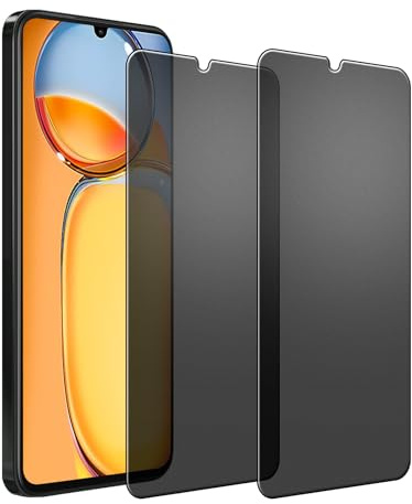 Kiokyrgm Protector de pantalla de cerámica mate para Redmi 13C, protector de pantalla 2 unidades, antiarañazos, antispy mate