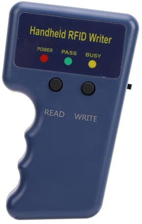 Handheld-RFID-Kopierer, 125-kHz-Kartenleser-Schreibgerät mit 5 Schlüsselanhängern und 5 Karten, Smart-ID-Karten-Duplikator, Unterstützt das Schreiben von T5577, EM4305, CET5200,