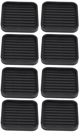Anti -Vibrationspads Hochleistungskautschuk Nicht -Schlupf Möbelpolster für Waschmaschinen Kühlschrankbett -Sofa Schrank Stoßdämpfung Vibrationsdämpfer Set aus 8 schwarz 9,5 cm x
