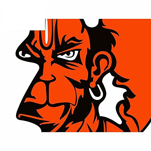 13 cm x 10,9 cm für Angry Hanuman Bajrang Anime Auto Aufkleber Vinyl JDM Stoßstange Kofferraum