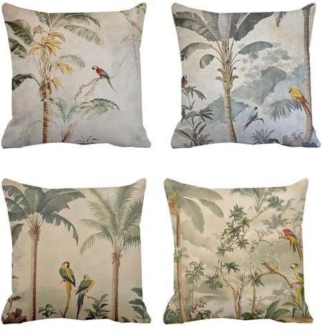 Lionhai Cuscini da Esterno Impermeabili 50 x 50 Cuscini per Divano pianta Quadrate velluto Cuscino da Esterno Impermeabili Moderno Confortevole Cuscino Decorativi Arredo Giardino Birthday Retro g-471