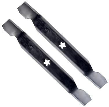 Matijardin - 2 lames tondeuse compatible avec compatible avec AYP, Bernard, compatible avec Husqvarna, compatible avec Jonsered, Viking 138496 coupe 46 cm