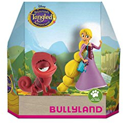 Bullyland 13463 - Spielfigurenset, Walt Disney Rapunzel - Rapunzel und Pascal, liebevoll handbemalte Figuren, PVC-frei, tolles Geschenk für Jungen und Mädchen zum fantasievollen Spielen
