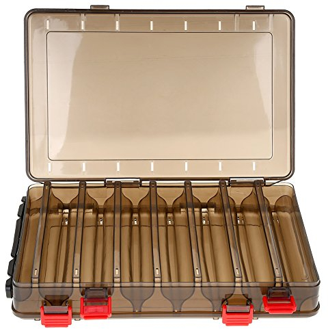 Angelköder Box, Tagbare Köderbox Angeln Fischköder Angelbox Fishing Tackle Box mit 14 Fächern