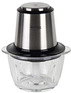Cofan Hachoir Électrique | Modèle Olvera | Fabriqué en Acier Inoxydable et Corps en Verre | 400 W | Capacité 1,2 L