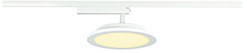 SLV 1 Phasen System Leuchte PANEL TRACK/Strahler, LED-Spot, Decken-Strahler, Decken-Leuchte, Schienensystem, Innen-Beleuchtung / 3000K 18W 1800lm weiß, 1004936