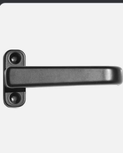 Pettiti Giuseppe Spa, MEZZA MANIGLIA in ALLUMINIO per PERSIANE BLINDATE VERNICIATA (Nero)