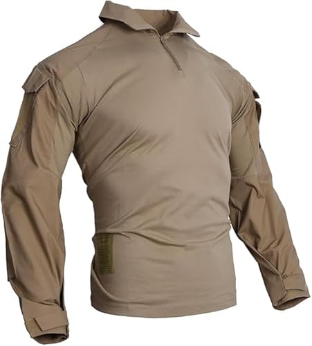 EMERSONGEAR Airsoft skjorta taktisk BDU armé kamouflage paintball t-shirt prärievarg brun