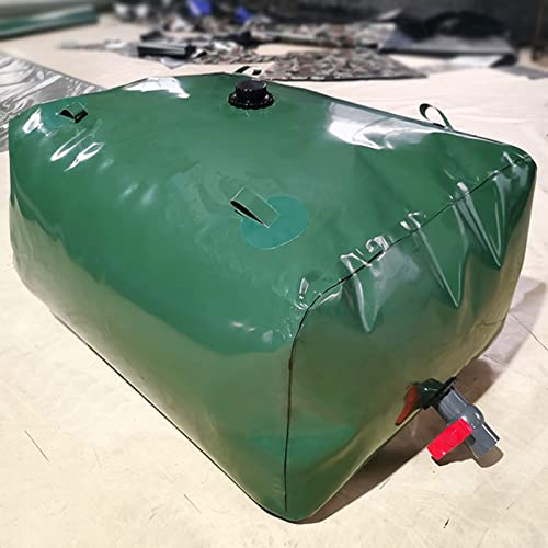 Wassersack Beutel Wasserbehälter Träger 250 350 450 680 750 850 950 1500 2500 3600 L Wasserblase, Klappbar Tragbar Grün Wasserbehälter Für Garten Bauernhof Im Freien ( Size : 5x1x1m/5000L/1320Gallon )
