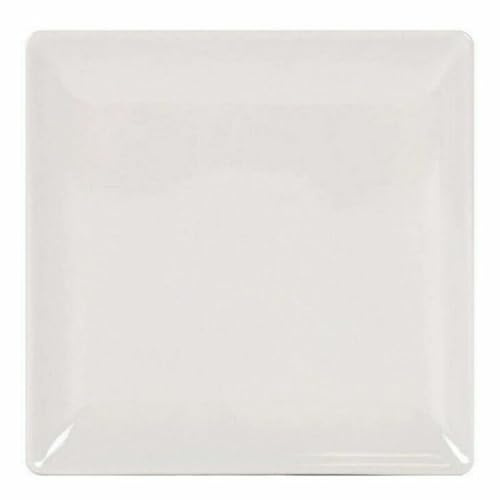 La Mediterránea Assiette plate Elite Gres Ivoire 21 x 21 x 2 cm (6 unités) (21 cm)