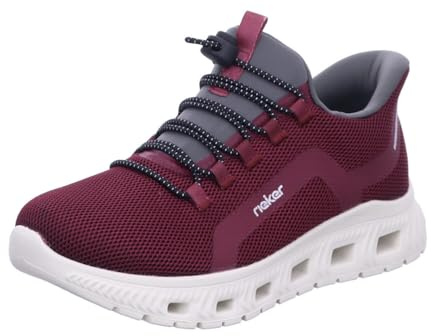 Rieker M6066 sneakers för kvinnor, röd, 38 EU
