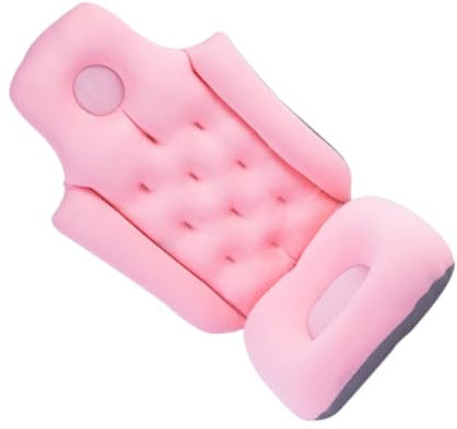 PRETYZOOM Cojín De Baño Antideslizante Grande Plegable, Material De Malla Transpirable, Soporte Ergonómico para Adultos, Embarazadas y Personas Mayores, Uso Ducha y Bañera, Cojín De SPA Portátil