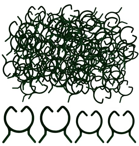 KSBBHDS 200 Stück Pflanzenklammern, Kletterhilfen, Pflanzenverbinder, Gemüseklammern, Gartengeräte, Pflanzenstiel-Trainingsklammern, perfekt zur Unterstützung von Gemüse, Obst