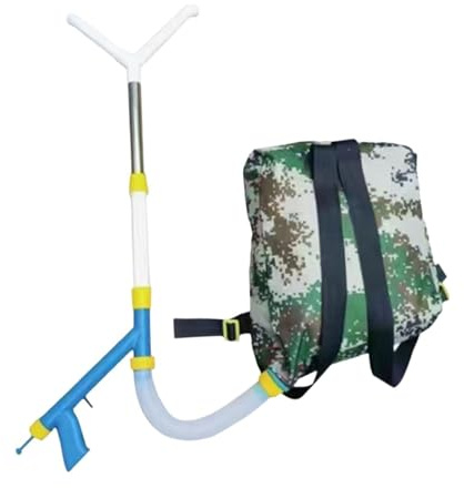 ＡＷＨＡＯ Esparcidor de Fertilizantes Mochila de Fertilizantes con Bolsa de Mochila Distribuidor de Fertilizantes Dispensador de Fertilizantes para transmisión, Acero Inoxidable