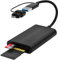 Lettore schede SD 3.0/TF 3.0,dual plug 170 MB/S USB 3.0/USB C Lettore schede SD per SD/TF/SDHC/TM-MMC/RS-MMC Compatibile con Windows/Android/i-OS/iPhone 16/15 Serie,Galaxy,iPad Pro/Air,MacBook Pro/Air