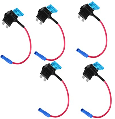 OUNONA 5stücke Kfz-sicherungshalter Für Zusatzstromkreis Micro Add-a-Circuit-adaptersicherung Mit Standard-sicherungshalter Automatischer Sicherungshalter Für Kfz-sicherungskastenanschlus
