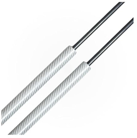 Muelles De Gas para Nissan para X-Trail T31 SUV 2007-2013 580 Mm Portón Trasero Resortes De Gas Amortiguadores Soportes Elevación Puntales Maletero Fibra Carbono Muelle Neumático Maletero(Plata)