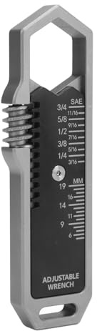 EDC Multi Tool Adjustable 3/16 to 3/4 Inch 5 to 19mm with Detachable Pocket Clip for Outdoor Maintenance