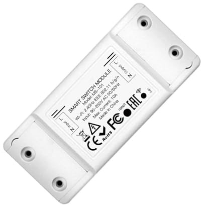 Interruttore TUYA WIFI, Smart Life, 2.4G, AC 90-250V 50/60HZ 10A 2200W