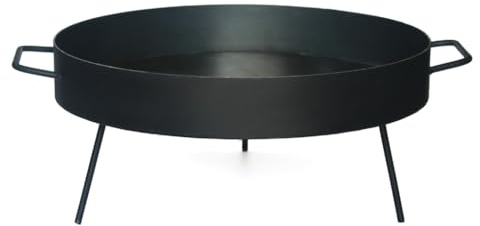 Genérico Nic Store BBQ Paella-Pflanzenscheibe aus Kohlenstoffstahl, verschiedene Größen, mit abnehmbaren Beinen (60 cm)