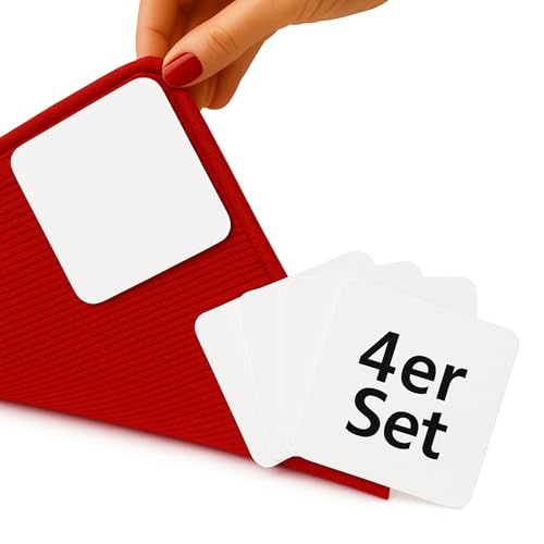 WIETRE Anti-Rutsch Pads für Teppiche – 4er Set Teppichstopper - rutschfest, Waschbar, Wiederverwendbar - Rückstandsfrei, Zuschneidbar - Teppich Antirutschunterlage für Glatte Böden