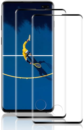 Beukei Panzer Schutz Glas für Samsung Galaxy S10 Plus/ S10+, 2 Stück Panza Glass[Anti-Kratzen][Sans Bulless][9H Härte] Handy Schutzfolie Film