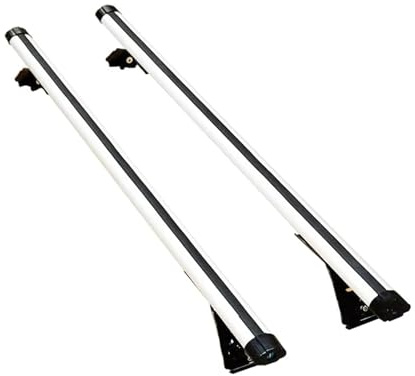 Portaequipajes de techo Barras transversales universales techo coche, 125 cm, portaequipajes, portabicicletas, cesta carga, caja equipaje techo coche Coche Roof Bars