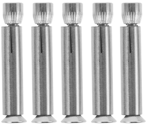 Sewroro 5pcs M6 Metal Expansion Screws Cross-head Furniture Expansion Bolts Stainless Steel Fastening Screws for Diy Projects and Home Use