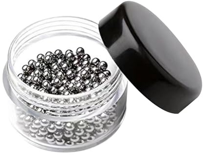 Colcolo Perles de Nettoyage pour Carafe, Verrerie, Facile à Transporter, Boules de Nettoyage En Acier Inoxydable, Accessoires de Bar pour Café, Bocal Alimenta, 3 Mm