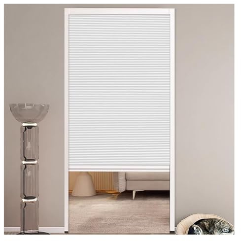 Falttür ohne Bohren, Wabenform, Akkordeon-Schiebetür, 71 x 203 cm, für Schlafzimmer, Küche, Wohnzimmer, Schrank, Tür, einfach herunterzuziehen und platzsparend.
