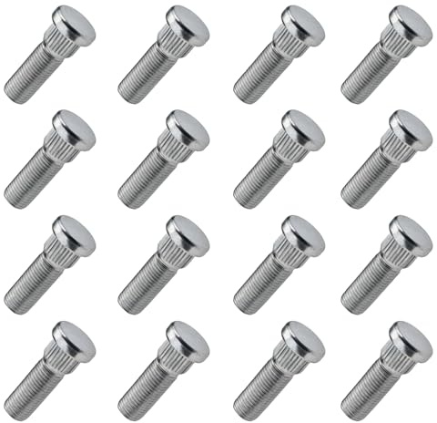 C CARBONADO 16 Rändelbolzen M12x1,25 28 mm Ø14,3 mm verzinkt | Rändeldurchmesser 14,3 mm, Verzinkt, Für Alu- und Stahlfelgen, Präzise Passform
