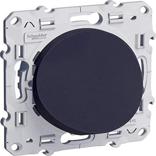 SCHNEIDER - 16A Anthrazit Odace Kabelauslass 6-12 mm² - Schraubklemmenanschluss - IP2xC, IK04 - Standard Unterputz - Kompatibel mit Abdeckplatten - Ideal für Moderne Innenräume