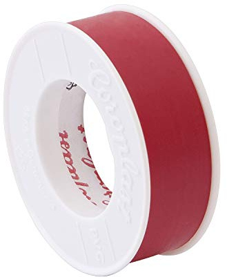 COROPLAST - Cinta aislante (0,10 x 15 mm x 10 m, 20 unidades), color rojo