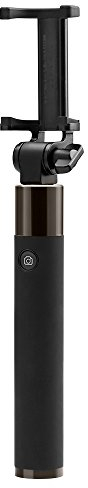 Spigen Perche Selfie Bluetooth, Velo [Nouvelle Generation][Perche Selfie Bluetooth iPhone] Poids Léger Bluetooth Perche de Selfie avec Obturateur a Distance pour Tout Smartphone - S530W Noir