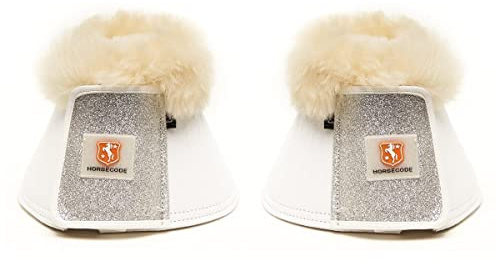 Horsecode Hufglocken White Glitter & GO L