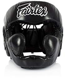 Fairtex Super Sparring Boxen Kopfschutz Leder
