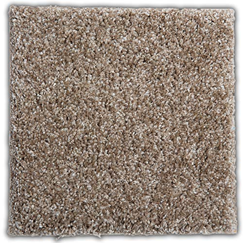 Smart Squares Easy Street 20 x 20 cm premium mjuka mattplattor för bostäder, dra av och klistra fast för enkel gör-det-själv-installation, sömlöst utseende, tillverkad i USA (prov, 858 ekollon)