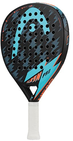 HEAD Flash Pro 2022 Raquette de Padel Unisex-Adult, Noir/Bleu, Taille Unique