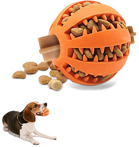 WUBAYI Pallina per cani, giocattolo interattivo non tossico per cani, giocattolo anti-noia con snack, piccolo, medio e grande, pallina di allenamento QI