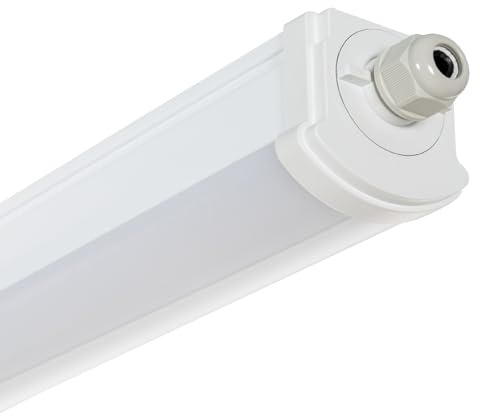 LEDKIA LIGHTING LED Feuchtraumleuchte 120cm 30W IP65 mit Radar Bewegungssensor 6000K Kaltweiß