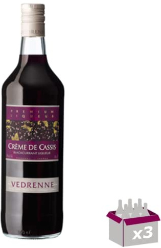 Lot de 3 Vedrenne - Crème de cassis de Bourgogne 15° - 1L