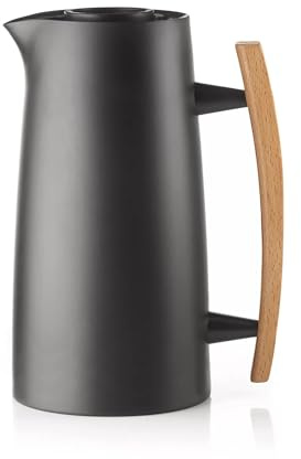 Guzzini Termos Caraffa Termica Riviera Thermos caldo Freddo Tavola 1 Litro Plastica legno Nero 12560010