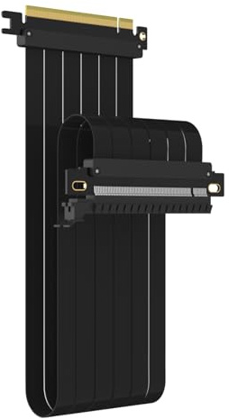 GLOTRENDS 600mm PCIe 3. 0 X16 Riser Kabel für Low-End PCIe 3.0 GPUs, wie GeForce RTX 20/GTX 16/GTX 10 Serie und AMD Radeon RX5000/VII/RX Vega/R9 Fury Serie, etc