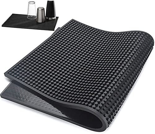 Sanfly Tapis de Bar en Caoutchouc Anti-dérapant PVC Tapis de Bar à café Tapis de Tasse étanche résistant à la Chaleur pour la Maison Pub café Boutique de Boissons Chaudes
