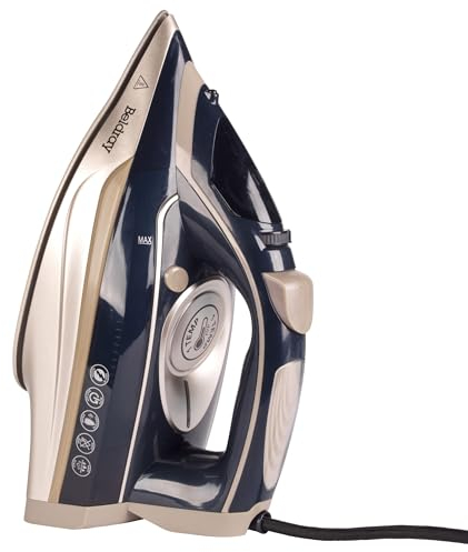 Beldray BEL01847 Single Temperature Iron – Precision Steam Iron, One Temp Technology, Variable Steam Control, Ceramic Soleplate, Auto Shut-Off, 320ml Water Tank, 200G/Min Steam Shot, 3m Power Cord