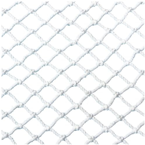 SSWZHANG Rete di Sicurezza per Bambini Rete Protettiva in Nylon Bianco, Rete di Protezione per Scale, Ringhiera, Balcone, Scala, Rete di Recinzione, Rete da Carico(Size:1 * 6m(3 * 20ft),Color:Bianco)