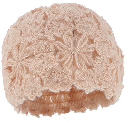 PACKOVE Hut Mit Blumenausschnitt Ausgebeulte Mütze Damen Hut Gestrickte Mütze Gerippte Mütze Stricken Gestrickte Baskenmütze Damenhut Hüte Baotou Tab Fräulein Mohair