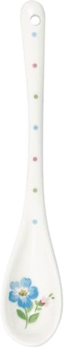 GreenGate Löffel Zuckerlöffel Teelöffel Spoon Rosalia white Porzellan 15,5 cm
