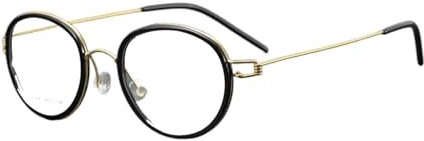PZEOB Fake Brille Kreative Brillenfassungen, Titan-Brillenfassungen mit klaren Gläsern, Brillengestelle, runde, dünne Brillen, angenehm zu tragen perfekte Übereinstimmung